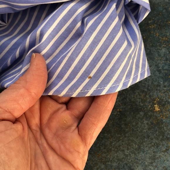 Blue wrap blouse - Picture 2 of 3